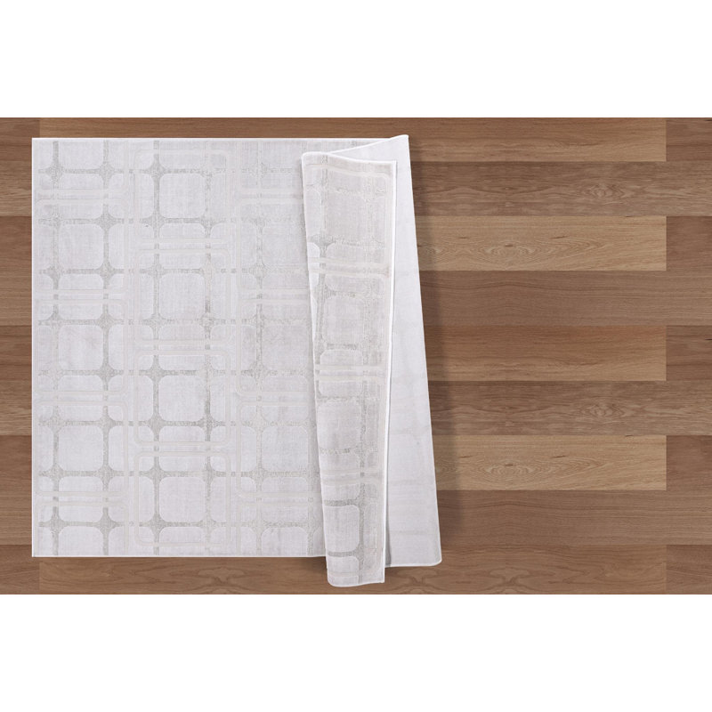 Hypnos Multicolor Geometric Reversible Synthetic Rug, 5'3" x 7'7"