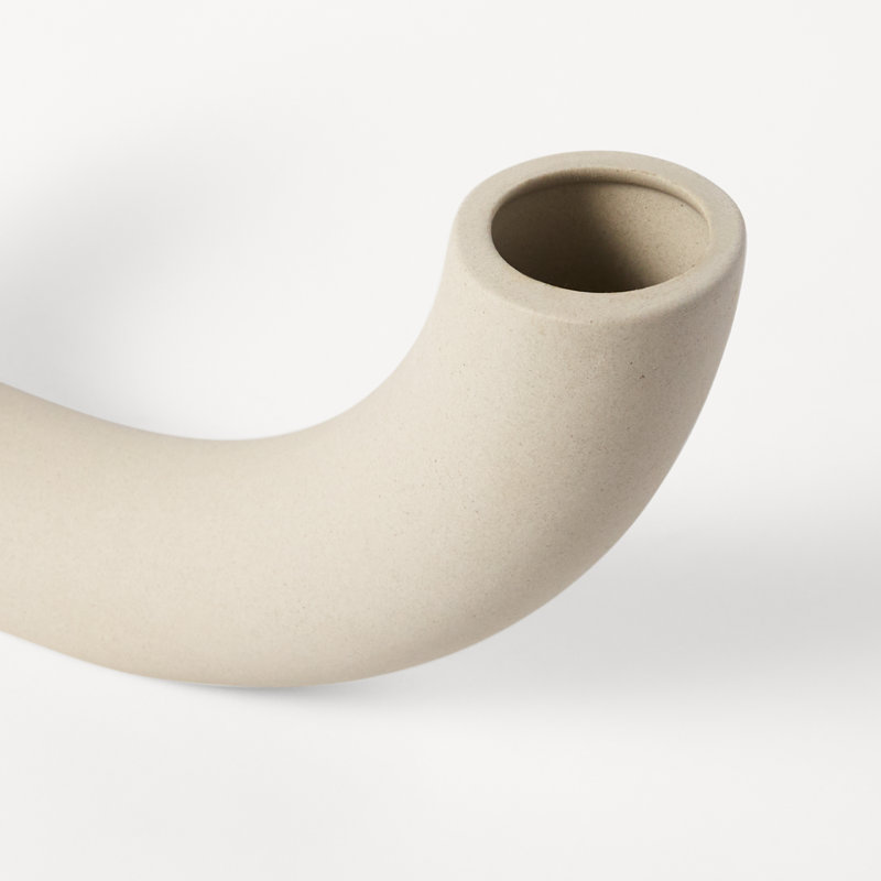 Beige Novelty Ceramic Table Vase for Bouquets