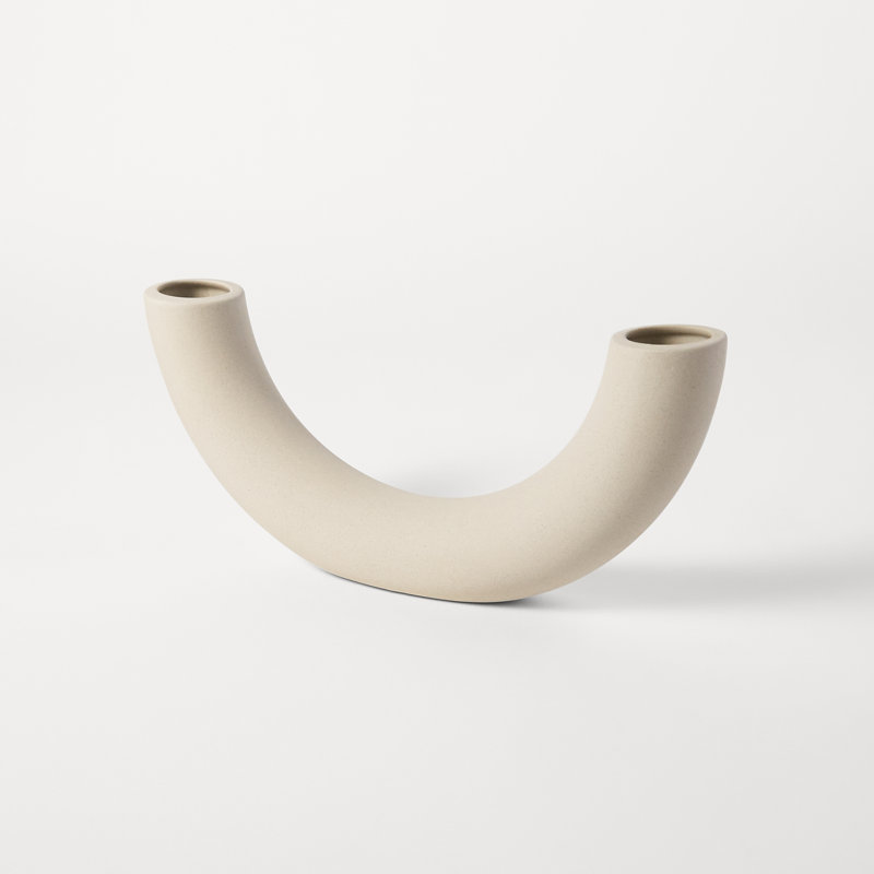 Beige Novelty Ceramic Table Vase for Bouquets
