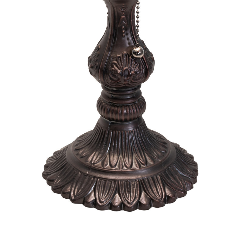 Bronze Shell 6"x9.5" Stained Glass Table Lamp Base