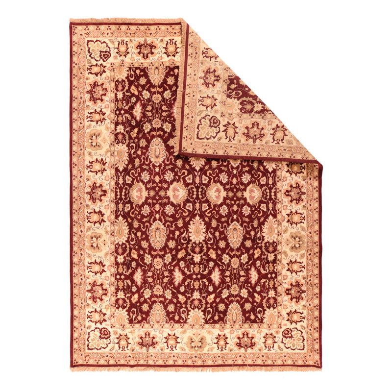 Victor Gallery Rich Chocolate Floral Wool Area Rug