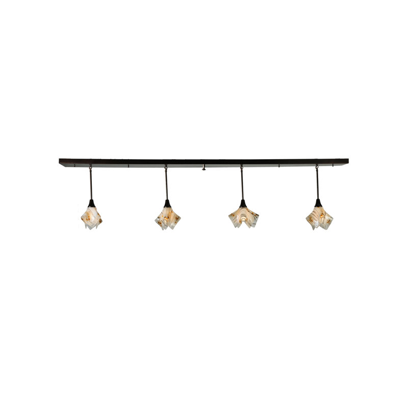Modern Fusion 90'' Black Globe 4-Light Indoor/Outdoor Island Pendant