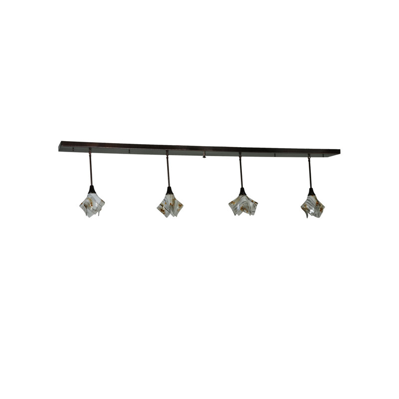 Modern Fusion 90'' Black Globe 4-Light Indoor/Outdoor Island Pendant
