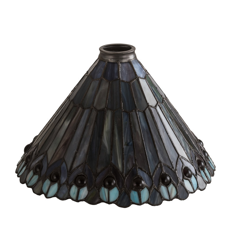12" Multicolor Tiffany Style Glass Lamp Shade