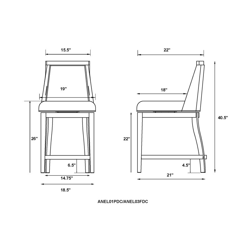 Ellie 29.5'' Brown Rubberwood Swivel Counter Height Stool with Beige Seat