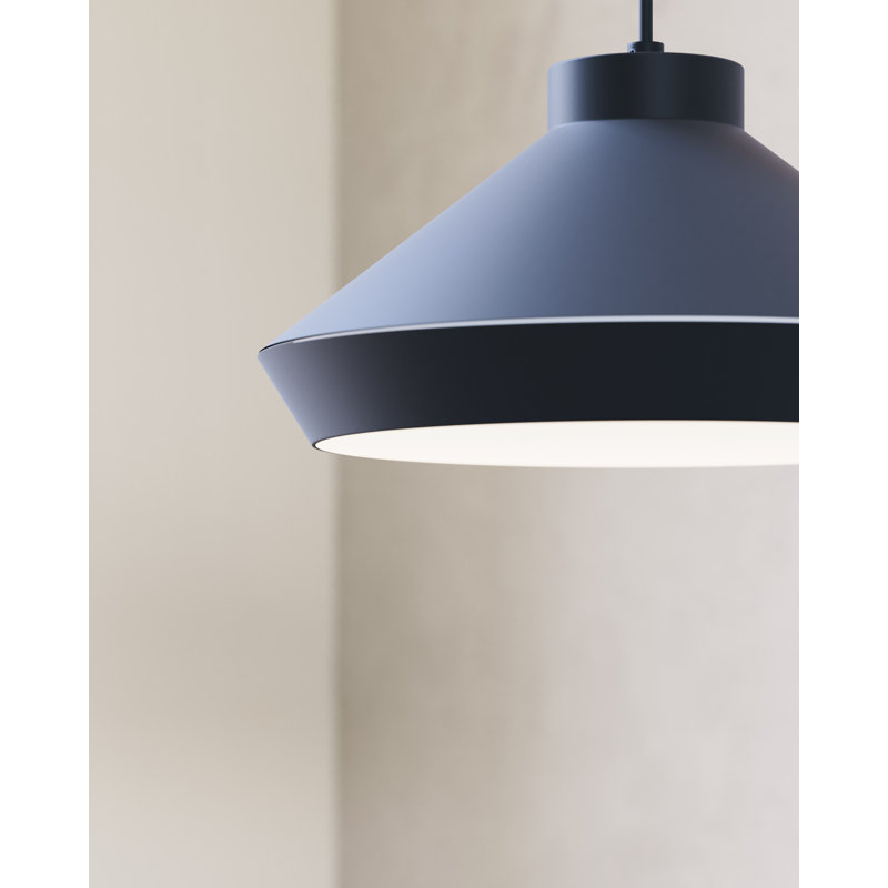 Koma 7.25" Modern LED Pendant Light in Satin Black