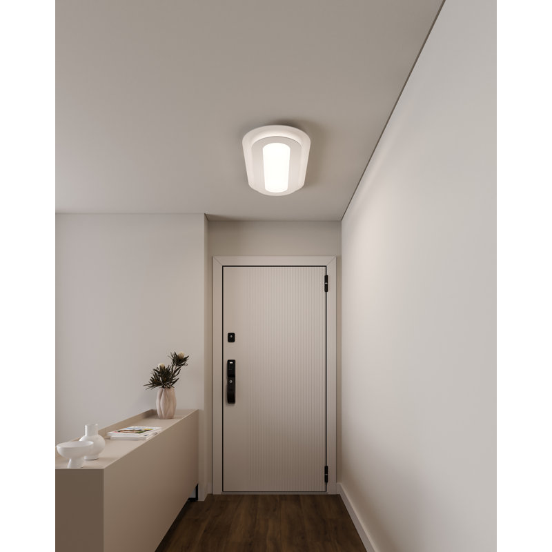 White Aluminum LED Racetrack Ceiling Light