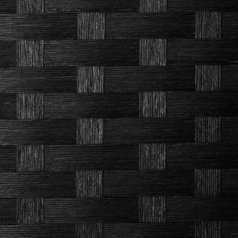 2 Ft Black Woven Fiber 8 Panel Folding Screen