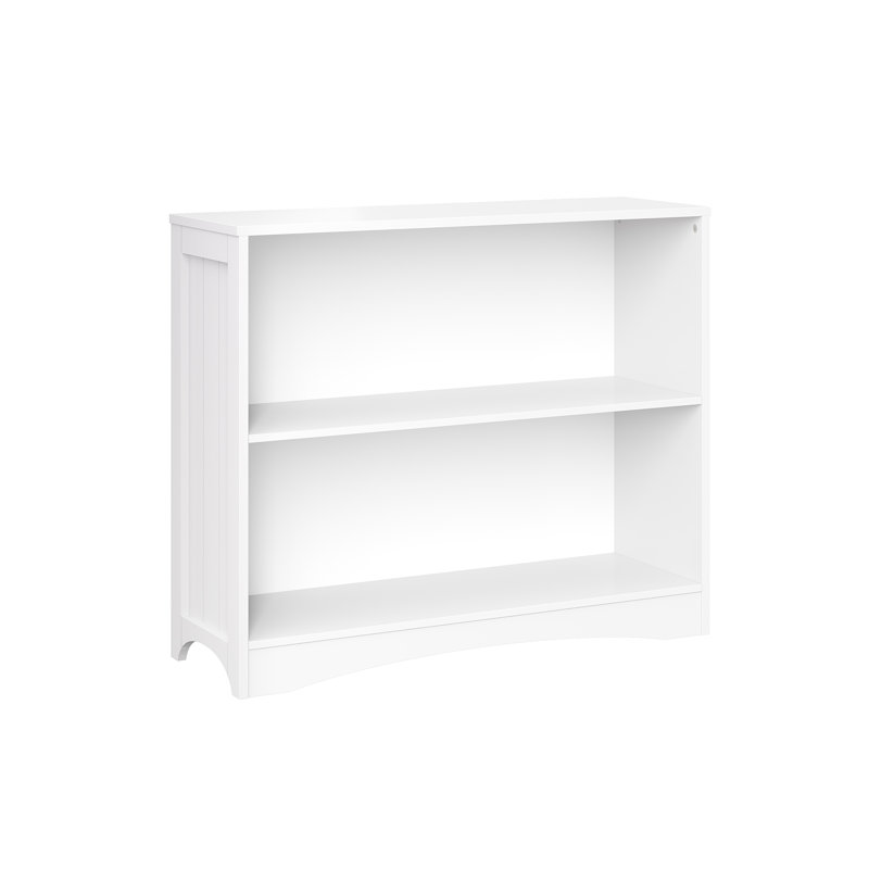 White Wood Kids 3-Tier Cube Bookshelf Set