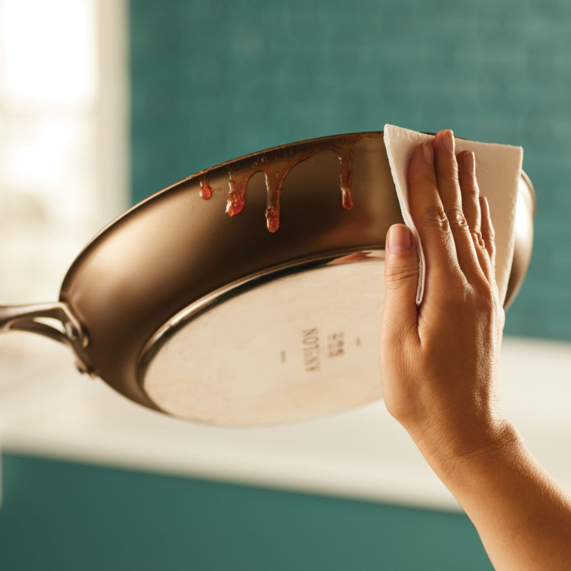 Bronze 12" Hard Anodized Nonstick Aluminum Frying Pan