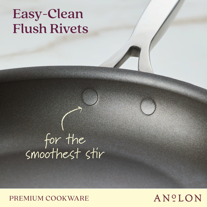 Bronze 12" Hard Anodized Nonstick Aluminum Frying Pan