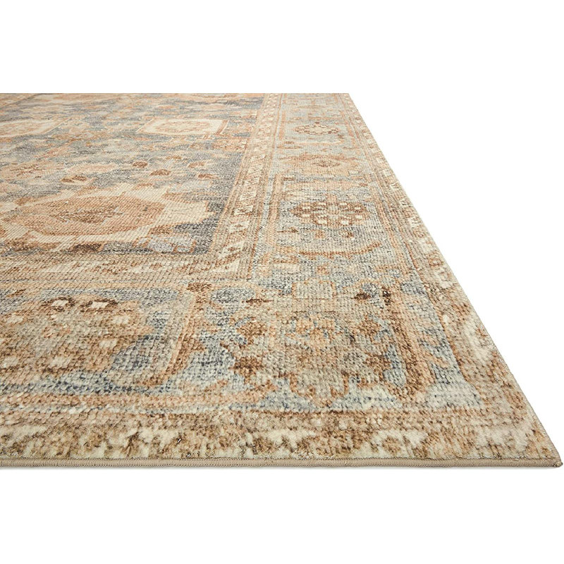 Gray Rectangular Synthetic Oriental Runner Rug 2'-6" x 11'-6"
