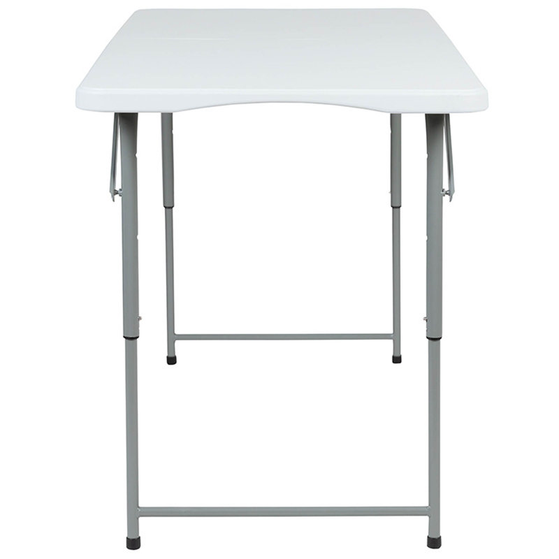 Adjustable Granite White Bi-Fold Portable Craft Table