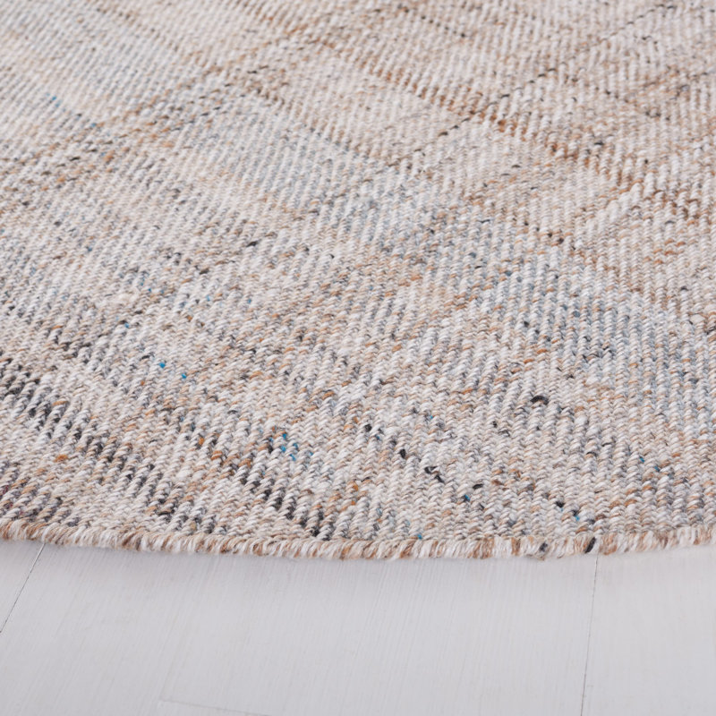 Autumn Elegance 84" Round Hand-Knotted Wool Blend Area Rug