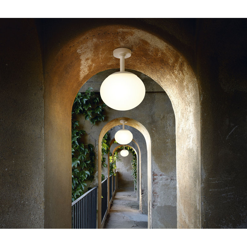 Elipse White 19.69" Aluminum LED Indoor/Outdoor Flush Mount
