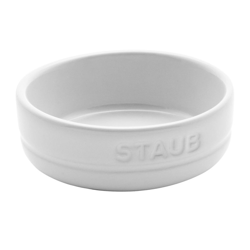 Staub White Ceramic 1.5-Ounce Condiment Bowls Set of 4