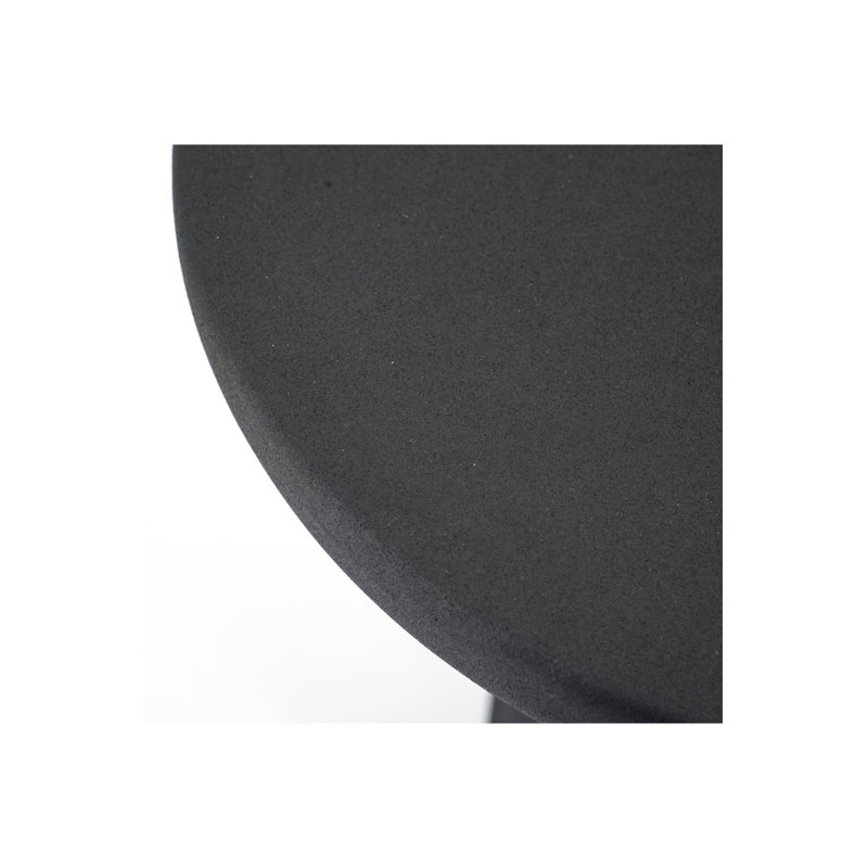 Black Aluminum Rectangular Coffee Table with Coated Finish
