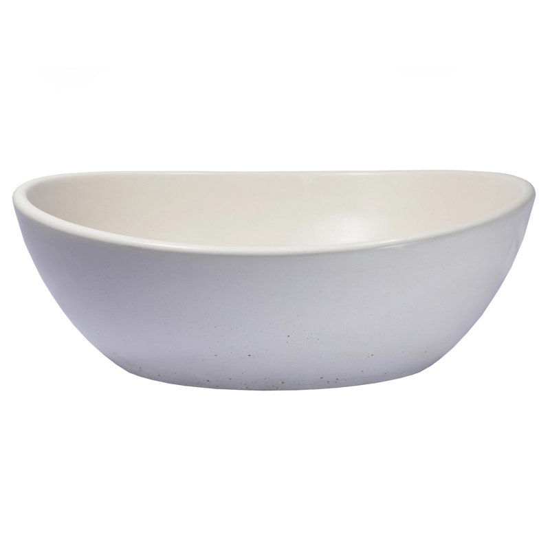 Eden White Ceramic Oval Bathroom Sink
