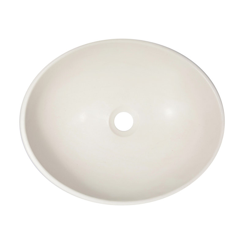 Eden White Ceramic Oval Bathroom Sink