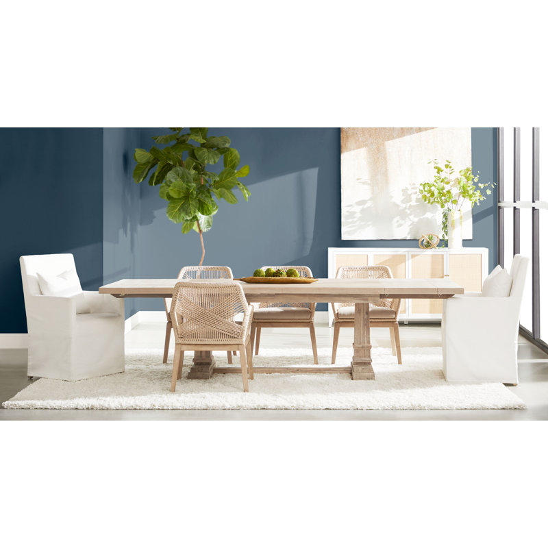 Traditions Natural Gray Acacia Extendable Dining Table