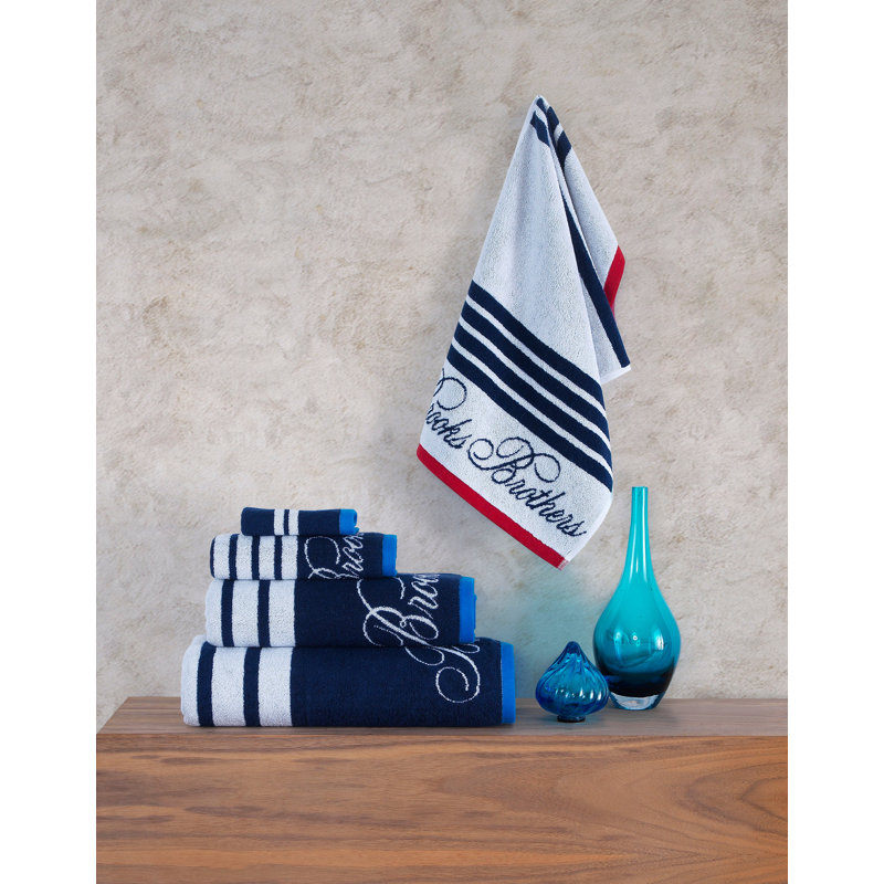 Nautical Stripe Turkish Cotton Hand Towel Set