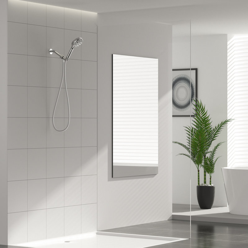 Chrome 8-Spray Wall Mounted Handheld Shower Head