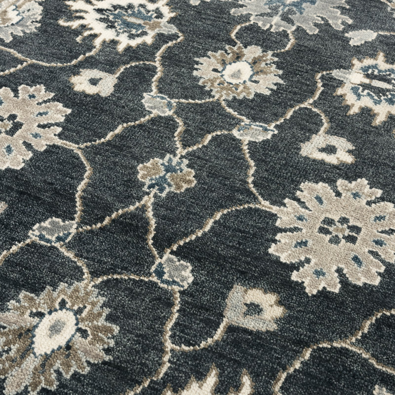 Ivory 8' x 10' Hand-Tufted Wool and Synthetic Rug