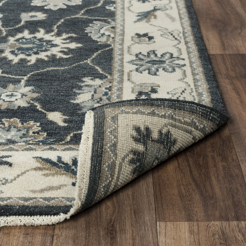 Ivory 8' x 10' Hand-Tufted Wool and Synthetic Rug