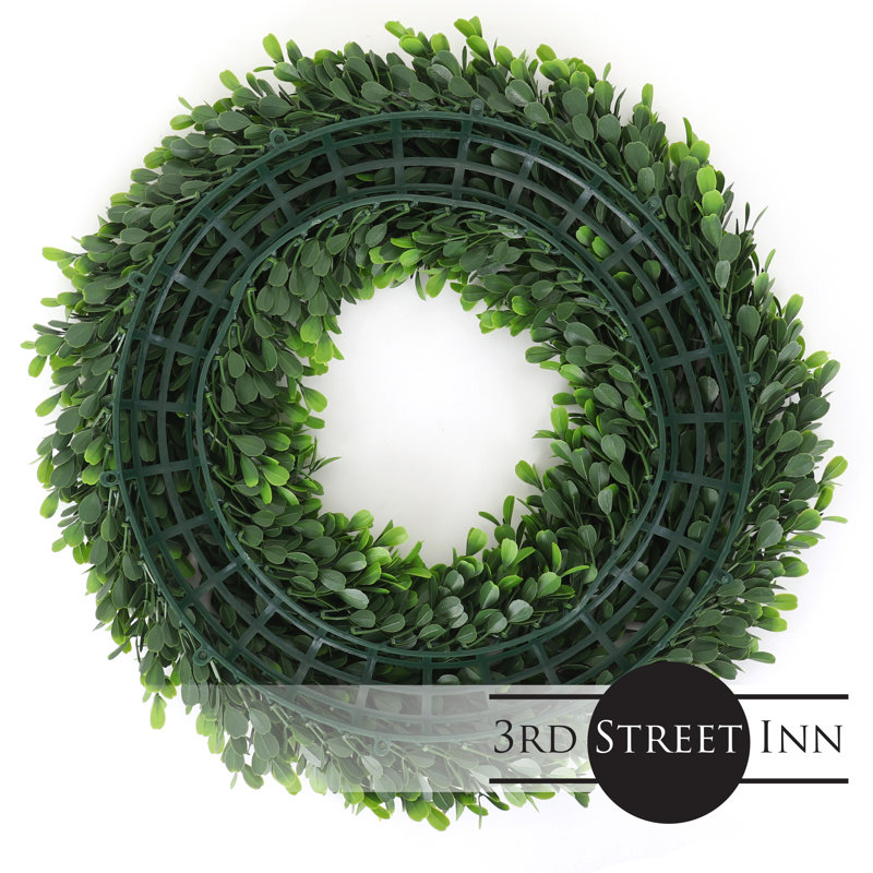 Green Faux Eucalyptus Grapevine Front Door Wreath