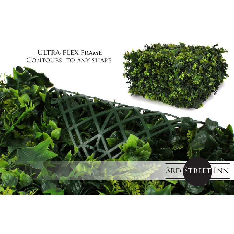 20'' Green Artificial Ivy Topiary Panels, 2-Pack