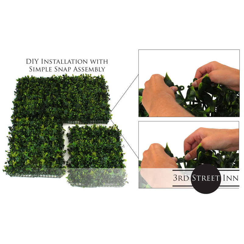 20'' Green Artificial Ivy Topiary Panels, 2-Pack