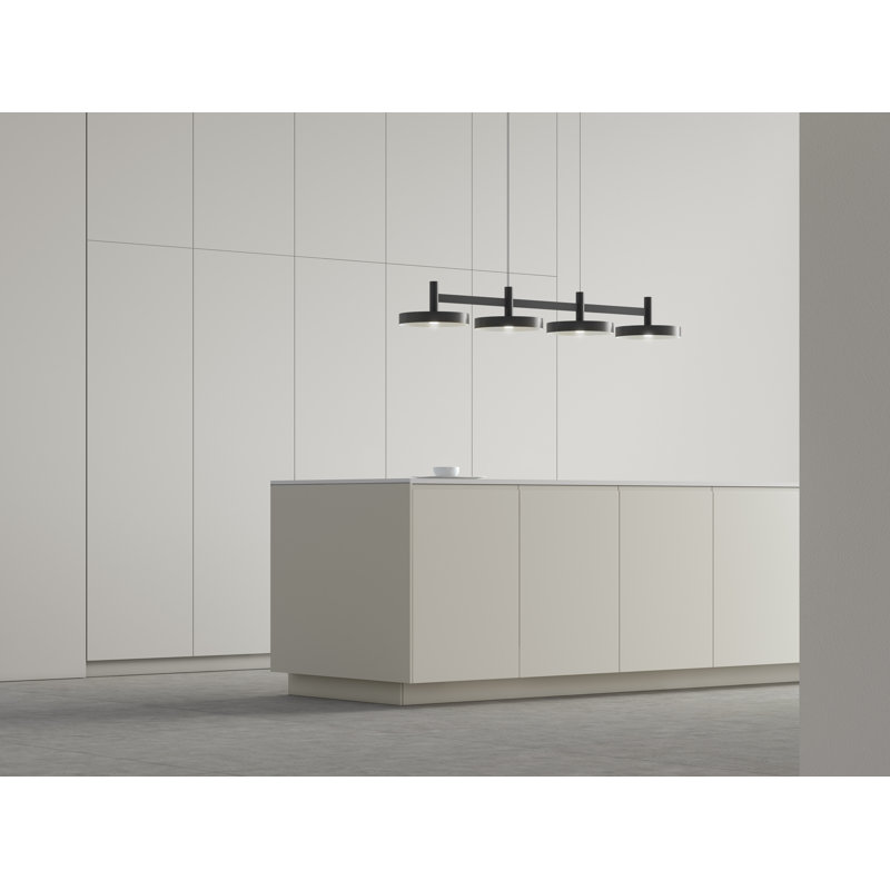 Satin Black Aluminum 43" LED Indoor/Outdoor Linear Pendant