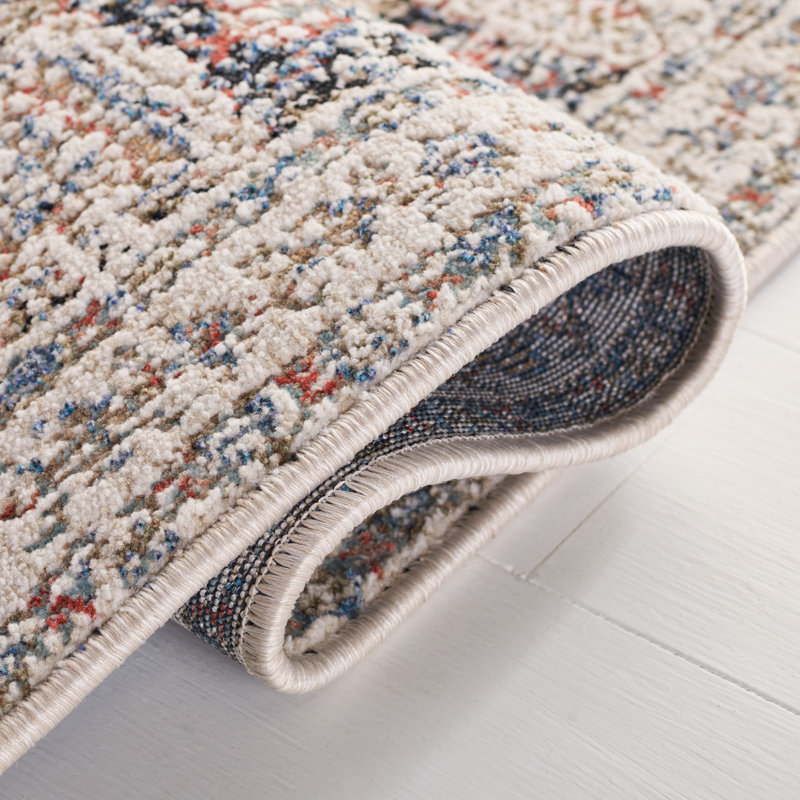 Ivory Elegance 4' x 6' Hand-Knotted Wool Blend Rectangular Rug