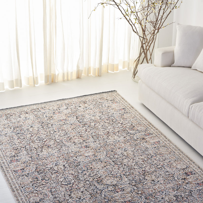 Ivory Elegance 4' x 6' Hand-Knotted Wool Blend Rectangular Rug