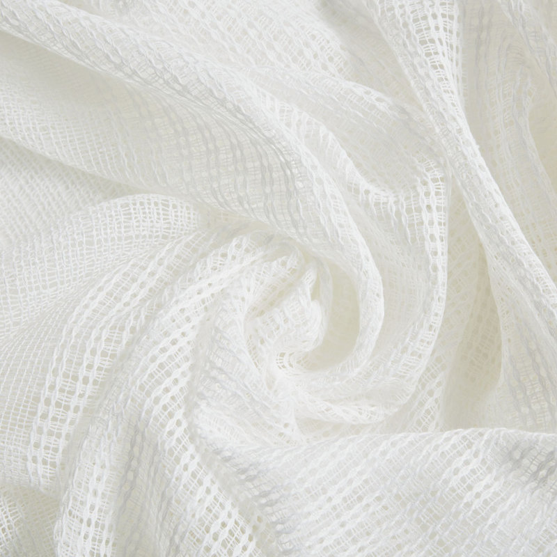 Polyester Semi Sheer Curtain Panel Pair
