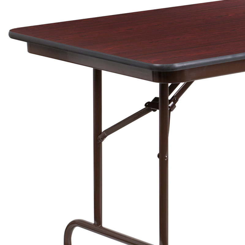 Elegant 6-Foot Mahogany Laminate Folding Banquet Table