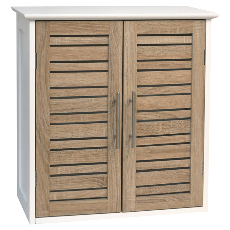 Stockholm Oak-Colored Wall Mounted Bathroom Cabinet