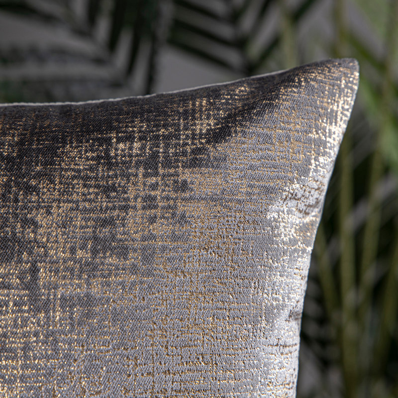 Gray Velvet Reversible Throw Pillow Set, 20" x 20"