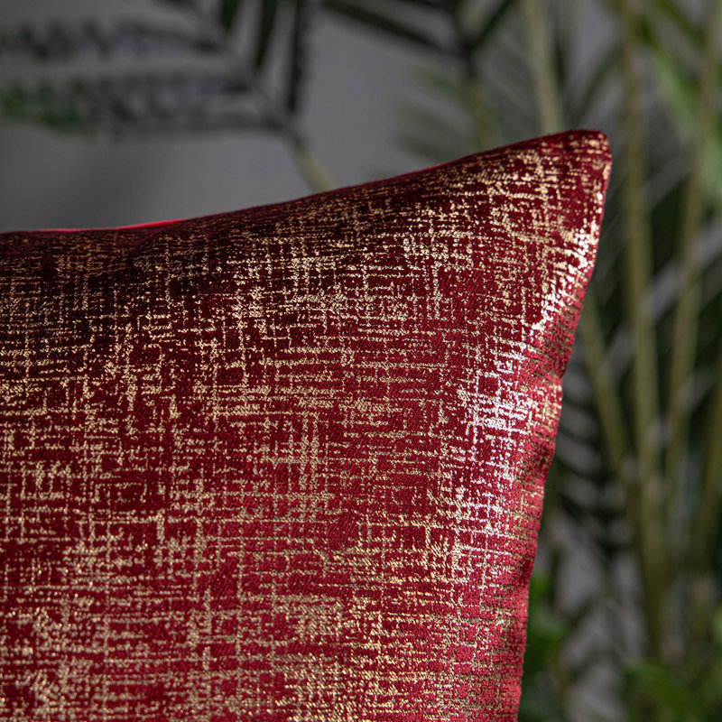 Gray Velvet Reversible Throw Pillow Set, 20" x 20"