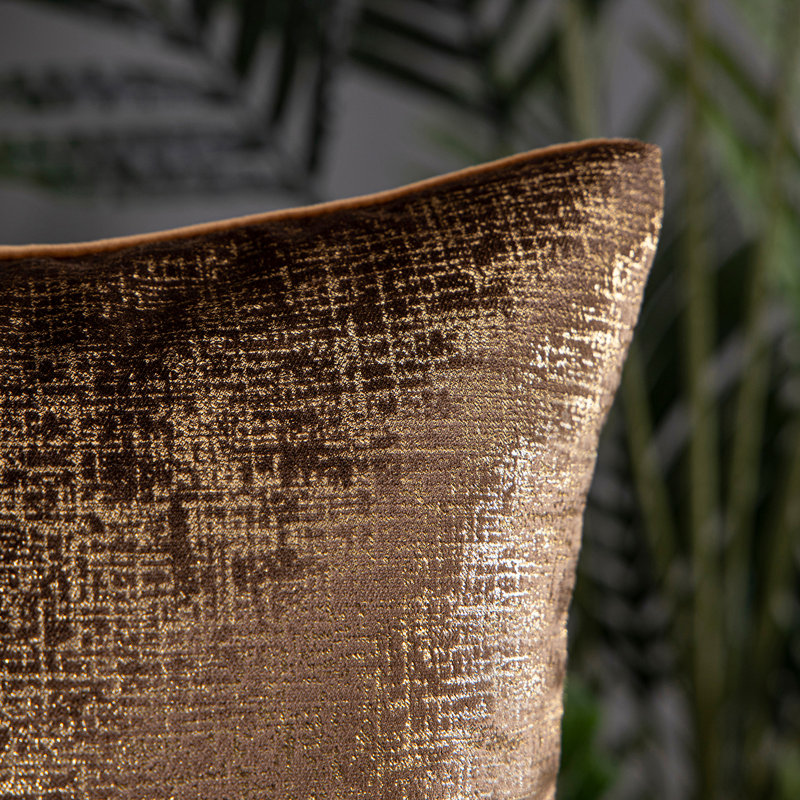 Gray Velvet Reversible Throw Pillow Set, 20" x 20"