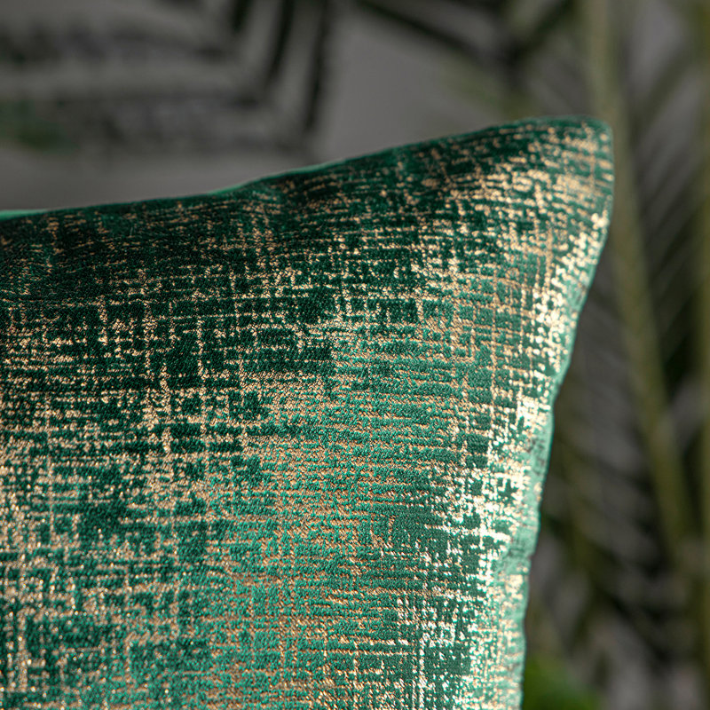 Gray Velvet Reversible Throw Pillow Set, 20" x 20"