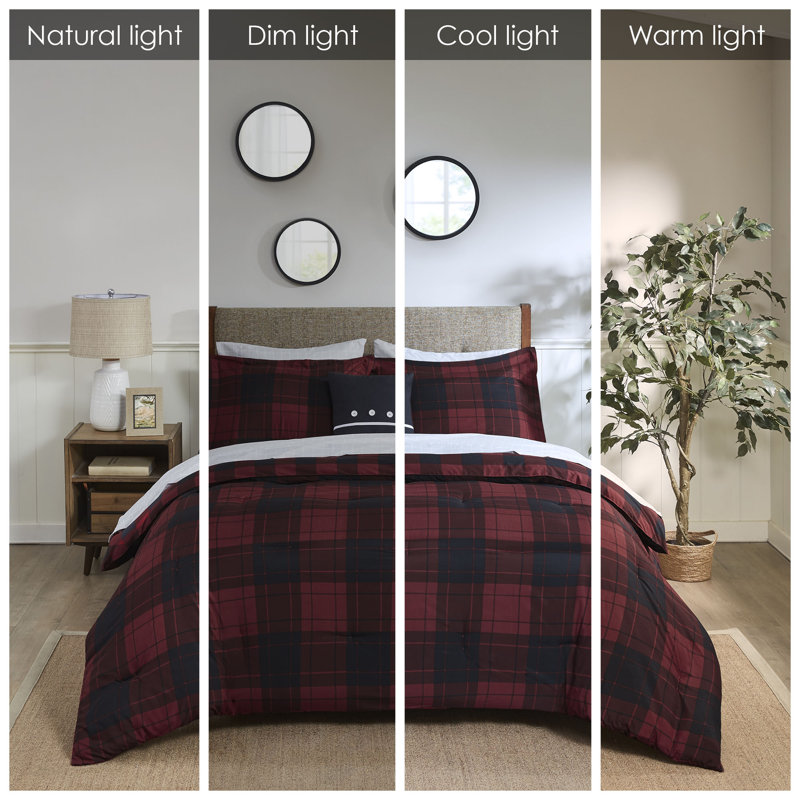 Twin Black Microfiber Reversible Bed in a Bag Set