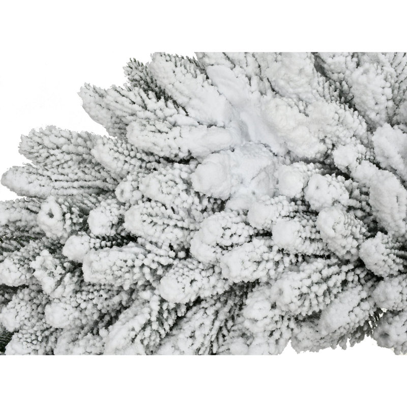 36'' Frosted Pine Artificial Wreath with Snow Flocking