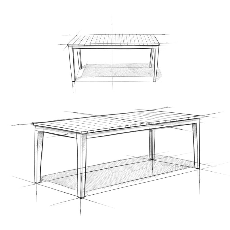 Carmel 83" Distressed Weathered Grey Solid Acacia Outdoor Dining Table