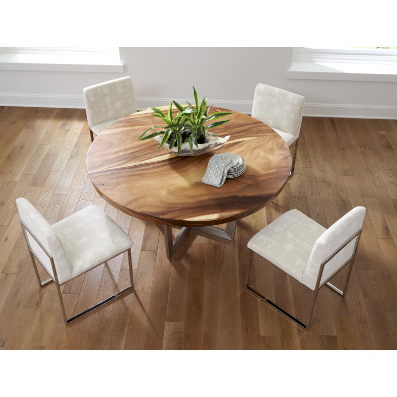 Transitional Velvet Upholstered White Metal Side Chair