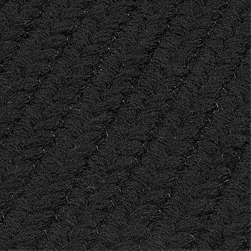 Handmade Black Wool Blend Reversible Runner Rug 2' x 12'