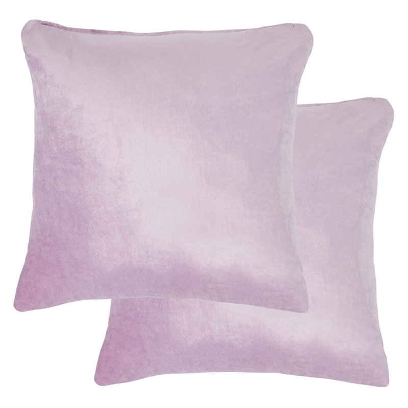 Lavender 18'' Square Cotton-Viscose Pillow Set