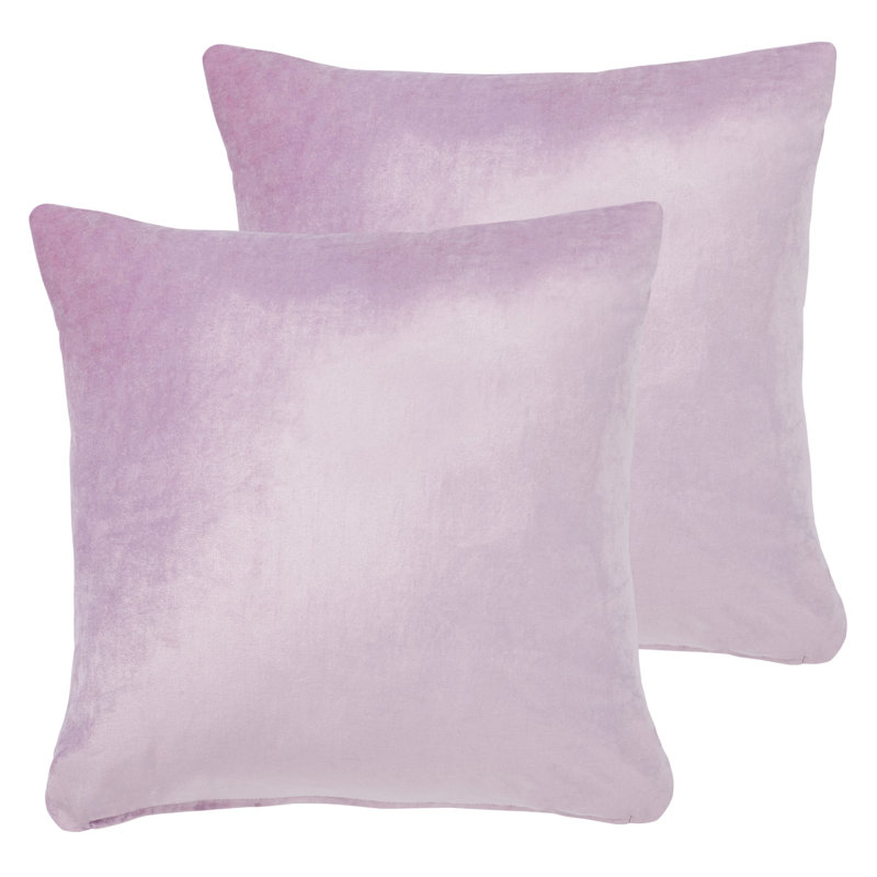 Lavender 18'' Square Cotton-Viscose Pillow Set