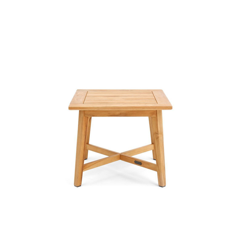 Winston Natural Teak 24" Square Outdoor Side Table