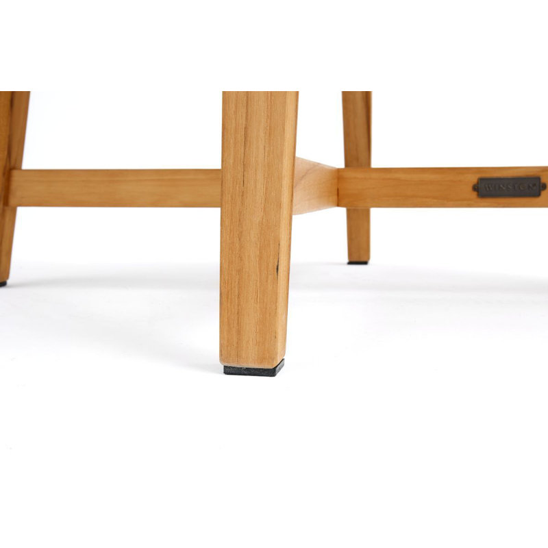 Winston Natural Teak 24" Square Outdoor Side Table